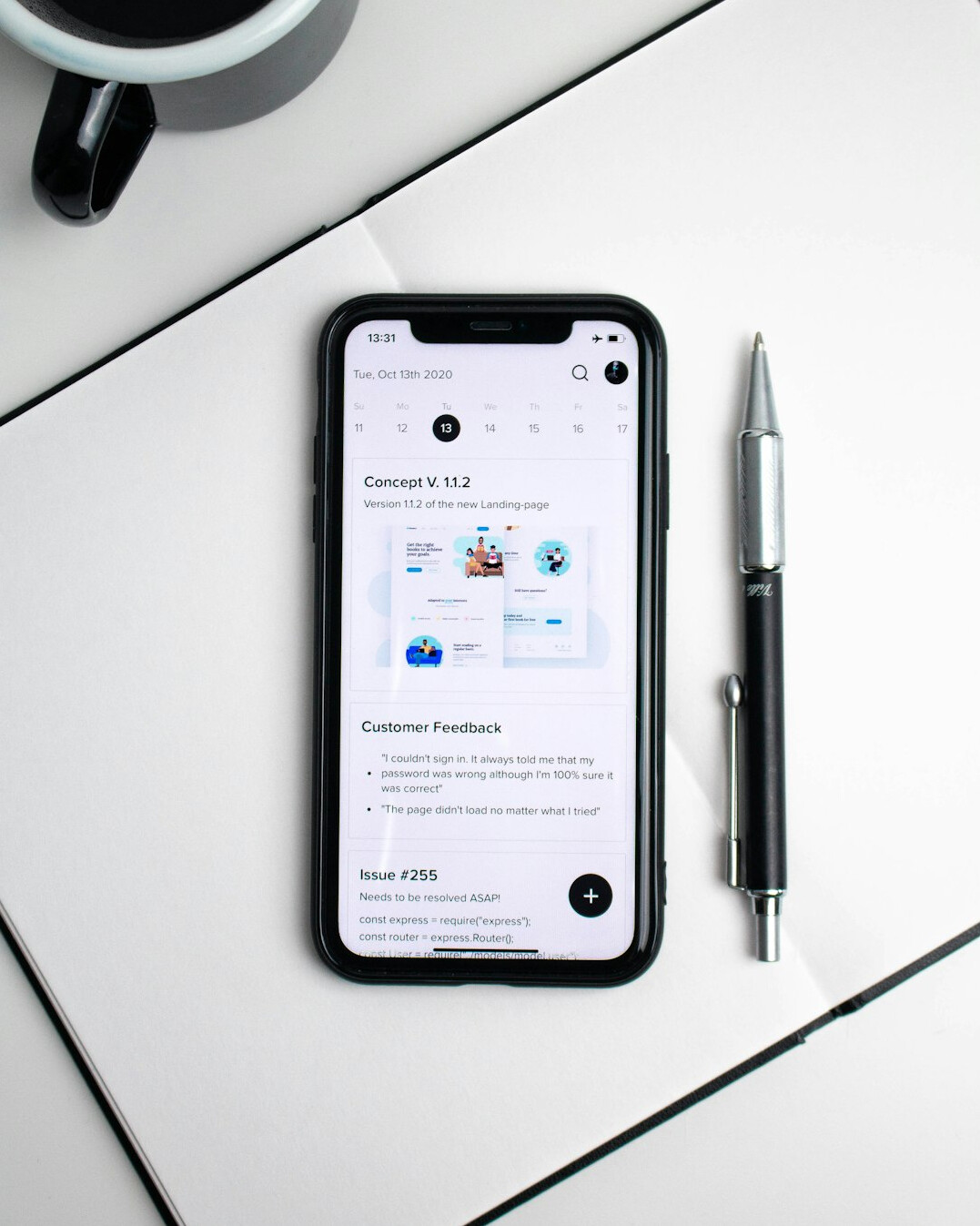 insurance app on phone