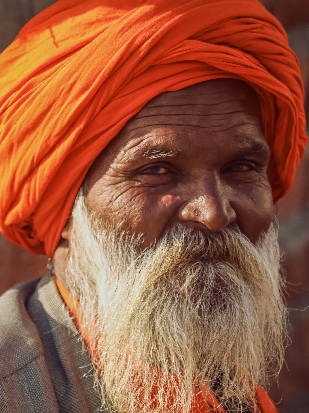 Portrait of a smiling man with a beard
